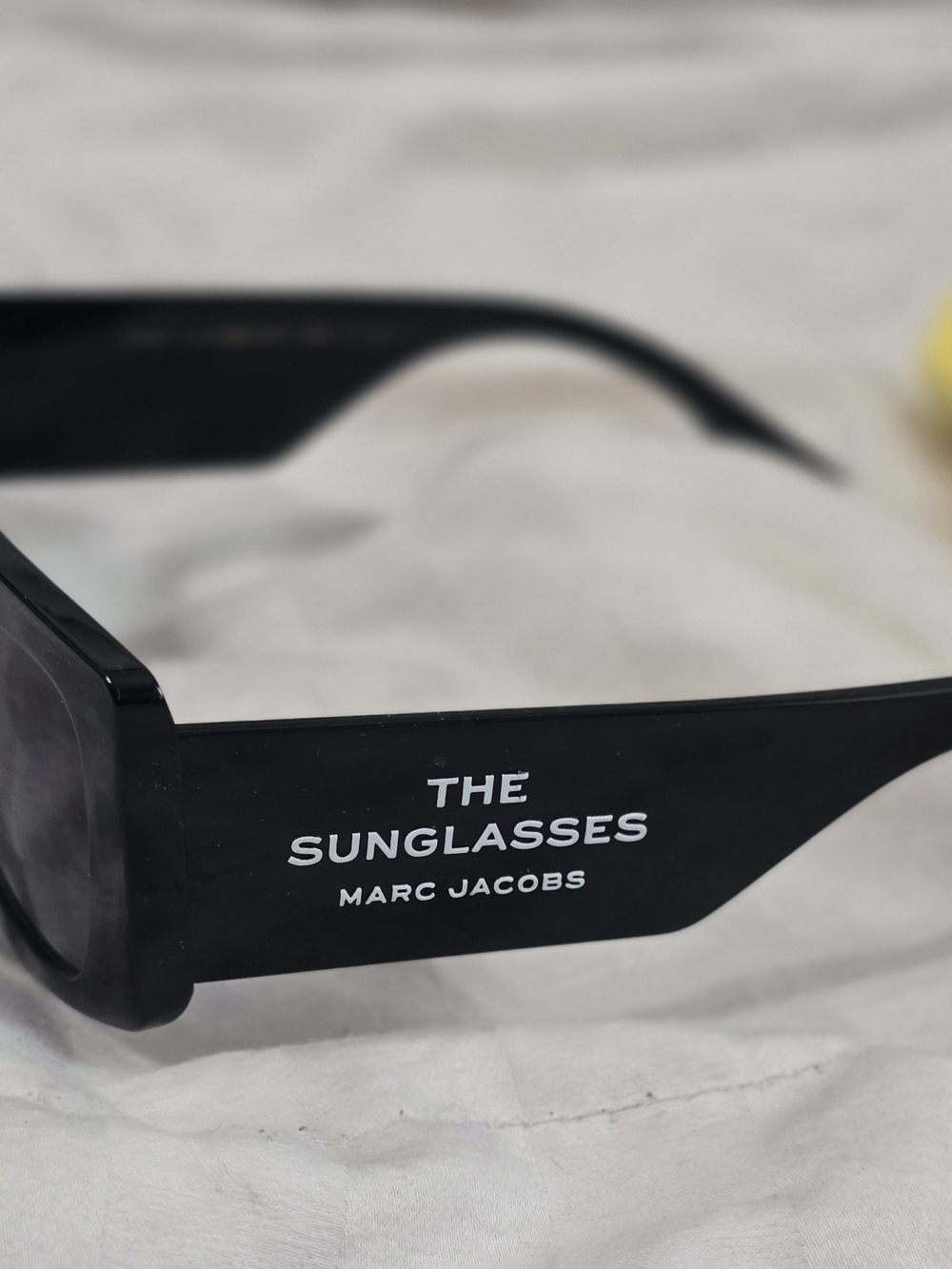 Marc Jacobs Black Sunglasses with Yellow Case - Picture 5 of 5